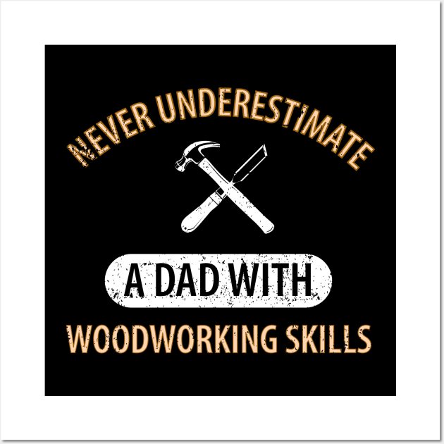 Wood Carpenter Joiner Woodcutter Craftsman Wall Art by Johnny_Sk3tch